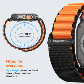 Řemínek Spigen Fabric na Apple Watch 49/46/45/44mm černý/oranžový

 obrázek produktu 11 z 15