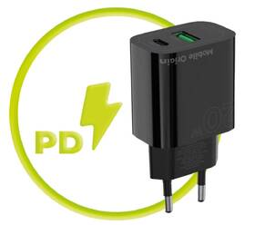 Nabíječka do sítě Mobile Origin PD20W MO12, 1x USB-A, 1x USB-C černá

 obrázek produktu 8 z 14