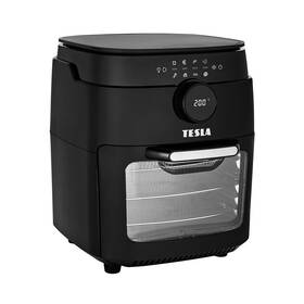 Fritéza horkovzdušná Tesla AirCook & Grill QG700 BLK, multifunkční černá barva
