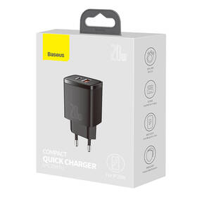 Nabíječka do sítě Baseus USB-A, USB-C, 20 W černá

 obrázek produktu 7 z 7
