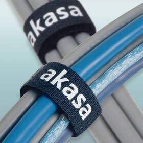 Sada AKASA Black hook and loop černá barva
