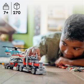 Stavebnice LEGO® Creator 3 v 1 31146 Náklaďák s plochou korbou a helikoptéra 

 obrázek produktu 7 z 9