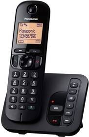 Domácí telefon Panasonic KX-TGC220FXB  se záznamníkem černá barva
