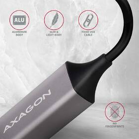 Síťová karta Axagon USB-A 3.2 Gen 1 - Gigabit Ethernet šedá

 obrázek produktu 3 z 6