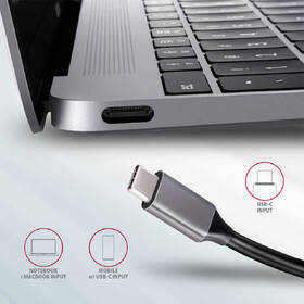 USB Hub Axagon USB 3.2 Gen 1 hub, 2x USB-A, HDMI, SD/microSD slot, PD 100W, kabel USB-C 20cm šedý

 obrázek produktu 6 z 7