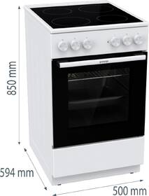 Sklokeramický sporák Gorenje GEC5A61WG bílý

 obrázek produktu 13 z 13