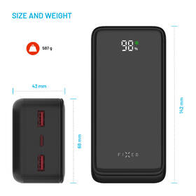 Powerbanka FIXED Zen2 30 s LCD displejem, PD 20W, 30000 mAh černá

 obrázek produktu 4 z 9