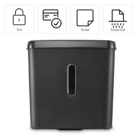 Skartovač Hama Safe X50, křížový řez, 5 listů, P4 černý

 obrázek produktu 2 z 4