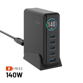 Dokovací stanice FIXED s displejem, 4x USB-C,USB, 140W černý

 obrázek produktu 1 z 9