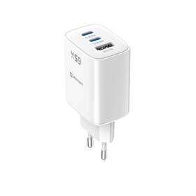 Nabíječka do sítě Swissten EDGE GaN 2x USB-C PD 65W/1x USB-A 18W QC bílá

 obrázek produktu 2 z 5