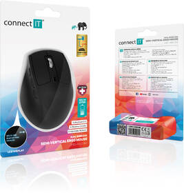 Myš Connect IT FOR HEALTH DualMode bezdrátová, ergonomická, s LCD displejem černá

 obrázek produktu 9 z 9