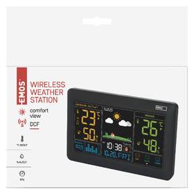 Meteorologická stanice EMOS E0387 černá barva
