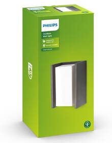 Nástěnné svítidlo Philips Bridge, 1xE27 - antracitové 

 obrázek produktu 2 z 2