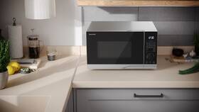 Mikrovlnná trouba Sharp YC-PG234AE-S stříbrná barva
