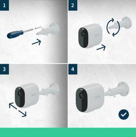 IP kamera Arlo Essential Spotlight Outdoor, 4 ks bílá barva
