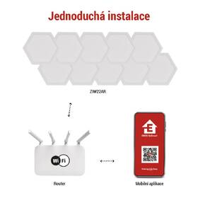 Nástěnné svítidlo EMOS GoSmart, 19 W, RGB hexagons (10 ks) bílé

 obrázek produktu 7 z 9
