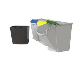 Odpadkový koš na tříděný odpad Denox 24300.839, 25 l hnědý

 obrázek produktu 3 z 3
