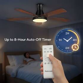 Ventilátor stropní Rohnson R-8155 černý/hnědý

 obrázek produktu 5 z 11