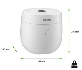 Rýžovar Salente Jasmine-WH 1,9 l bílý

 obrázek produktu 2 z 8
