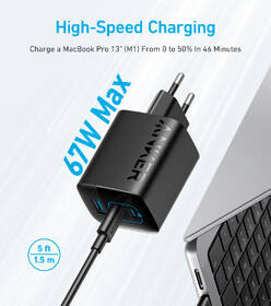 Nabíječka do sítě Anker 336, 67W, USB/2x USB-C černá

 obrázek produktu 1 z 4