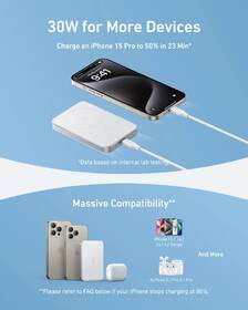 Powerbanka Anker MagGo 10000 mAh, 30W bílá

 obrázek produktu 3 z 3