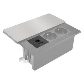 Zásuvka Solight RJ45 Cat6, doplňkový modul pro vestavné zásuvky série PP128 černý

 obrázek produktu 2 z 3