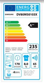 Sušička prádla Samsung DV80M50103X/LE černá barva
