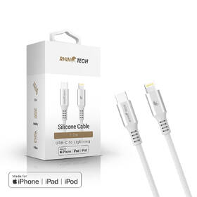 Kabel RhinoTech LITE MFi USB-C/Lightning 1,2 m stříbrný

 obrázek produktu 1 z 3