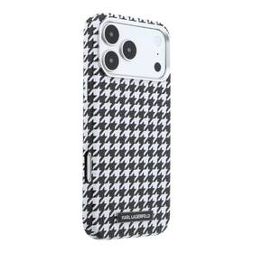 Kryt na mobil Karl Lagerfeld PU Houndstooth Resin Plate MagSafe na Apple iPhone 17 Pro černý

 obrázek produktu 3 z 6