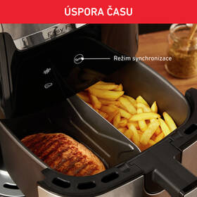 Fritéza horkovzdušná Tefal Easy Fry & Gril XXL EY801D15 černá barva

