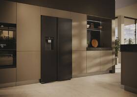 Americká lednice Haier HSW59F18EIPT černá barva
