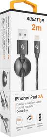 Kabel Aligator Premium USB/Lightning, 2m černý

 obrázek produktu 1 z 8