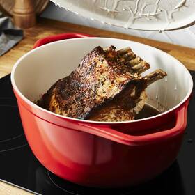 Hrnec s poklicí Tefal E2544455, 20 cm červená barva
