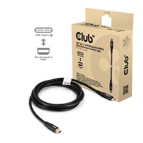 Kabel Club3D USB-C/MiniDisplayPort 2.1, 8K30Hz, 2m černý

 obrázek produktu 1 z 1