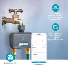 Zavlažovací systém Nedis Bluetooth regulátor průtoku vody šedý

 obrázek produktu 10 z 14