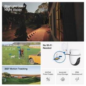 IP kamera TP-Link Tapo TC40GW bílá barva
