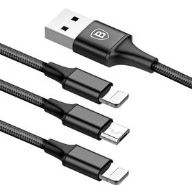 Kabel Baseus Rapid Series USB/Micro USB, 2x Lightning, 1,2m černý

 obrázek produktu 2 z 5