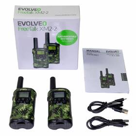 Vysílačky Evolveo FreeTalk XM2-2 - sada 2 vysílaček černé/zelené

 obrázek produktu 3 z 5