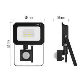 Reflektor EMOS SIMPO 20W 2000LM IP44 NW PIR černý

 obrázek produktu 5 z 9