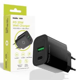 Nabíječka do sítě Mobile Origin PD20W MO12, 1x USB-A, 1x USB-C černá

 obrázek produktu 13 z 14
