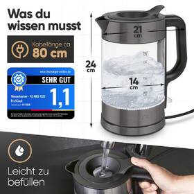 Rychlovarná konvice Profi Cook WKS 1322 G dix sklo

 obrázek produktu 8 z 9