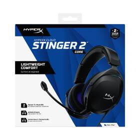 Headset HyperX Stinger 2 Core (PlayStation) černá barva
