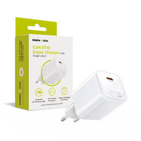 Nabíječka do sítě Mobile Origin Super Charger GaN 67W 1xUSB-C bílá

 obrázek produktu 8 z 8