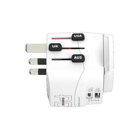 Cestovní adaptér SKROSS pro celý svět, USB/USB-C 45W bílý

 obrázek produktu 1 z 8