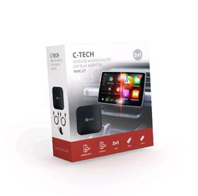 Transmitter C-Tech WAC-21, Android Auto, CarPlay černá barva
