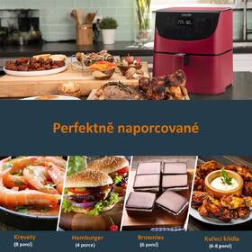 Fritéza horkovzdušná COSORI CP158 Premium 5,5 l červená barva
