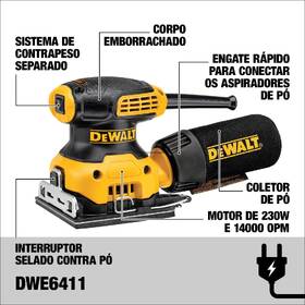 Vibrační bruska Dewalt DWE6411 

 obrázek produktu 8 z 8