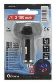 Zásuvka Compass 07427 MULTI - USB, voltmetr, teploměr 

 obrázek produktu 6 z 6