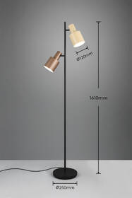 Stojací lampa TRIO AGUDO, 2x E27 vícebarevná

 obrázek produktu 6 z 6