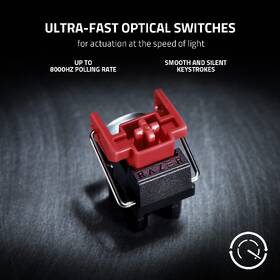 Klávesnice Razer Huntsman V2 Tenkeyless (Red Switch) - Quartz - US Layout růžová

 obrázek produktu 8 z 9